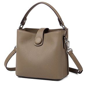 Stylish Compact Textured Drawstring Bucket Satchel Hobo Bucket Bags And Purses